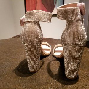 4" Dazzling diamond studding Heels